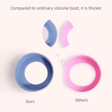 Nắp đế silicon cấp thực phẩm không BPA - Bảo vệ chống trượt, trầy xước Tumblers 6.5-10cm 5
