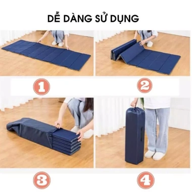 Nệm ngủ văn phòng gấp gọn 70x19cm - Thảm ngủ trưa du lịch, chăm sóc người ốm - Suhadecor 199k 4