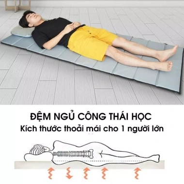 Nệm ngủ văn phòng gấp gọn 70x19cm - Thảm ngủ trưa du lịch, chăm sóc người ốm - Suhadecor 199k 9