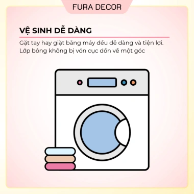 Nệm ngủ văn phòng gấp gọn FURA DECOR êm ái thoáng khí dễ vệ sinh giá 67.900₫ 9