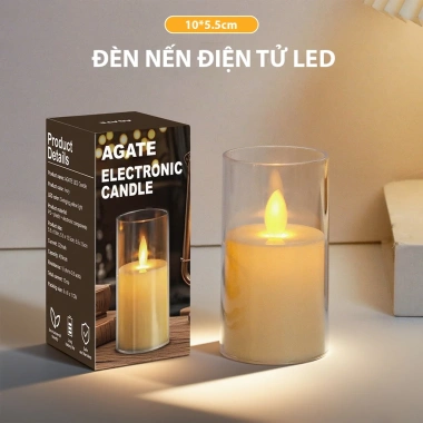 Nến điện tử 5.5cm vỏ nhựa PIN siêu khỏe - Đèn cầy sinh nhật trang trí giá 21.900₫ 10