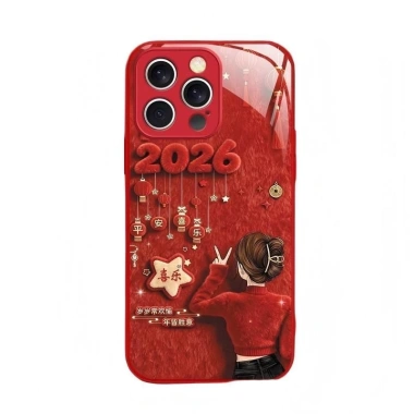 Nền Đỏ Bé Gái - Ốp Lưng iPhone 17/16/15/14/13/12/11 Pro Max, XS Max - Kính Cường lực Đẹp, Giá ưu đãi 65.638 VND