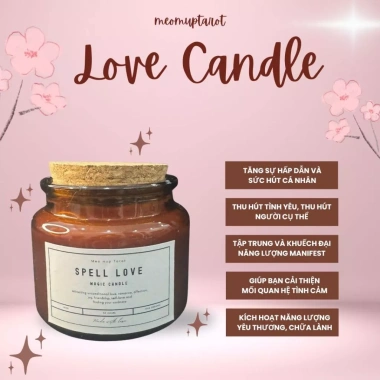 Nến Love Candle Thu Hút Tình Yêu và Hạnh Phúc - Giá ưu đãi 199.000, giảm từ 242.780