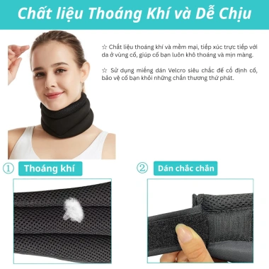 Nẹp Cổ SOFTURE SNC01 - Giảm Cổ Rùa, Định Hình Cổ, Đau Vai Gáy, Đai Hỗ Trợ 150k 5