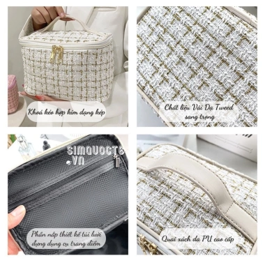 NEVA Túi Đựng Mỹ Phẩm Nylon Cỡ Lớn Khóa Kéo Đa Năng, Tiện Dụng, Giá 68.000 VND 5