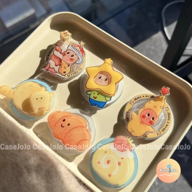Ngôi sao dễ thương Kitty và Crayon Shin-chan - Giá đỡ điện thoại cặp đôi sáng tạo, phù hợp phim hoạt hình, chỉ 25.000₫