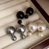 Ngôi Sao Kim Bạc - Bông Tai Ngọc Trai Nhẹ Sang Trọng, Cao Cấp, Nhỏ, Bán Buôn Nữ 28K 3