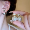 Ngôi Sao Kim Bạc - Bông Tai Ngọc Trai Nhẹ Sang Trọng, Cao Cấp, Nhỏ, Bán Buôn Nữ 28K 4