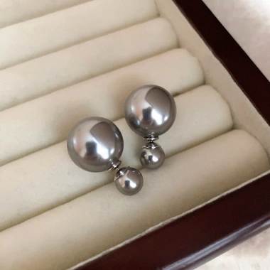 Ngôi Sao Kim Bạc - Bông Tai Ngọc Trai Nhẹ Sang Trọng, Cao Cấp, Nhỏ, Bán Buôn Nữ 28K 9