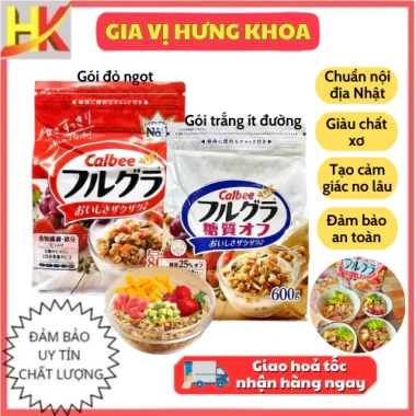 Ngũ Cốc Calbee Dinh Dưỡng Số 1 Nhật Bản Gói Trắng 600g/Đỏ 750g - Ăn Sáng, Kiêng, Giảm Cân Giá 179.995 VNĐ Ngũ Cốc Calbee Dinh Dưỡng Số 1 Nhật Bản Gói Trắng 600g/Đỏ 750g - Ăn Sáng, Kiêng, Giảm Cân Giá 179.995 VNĐ