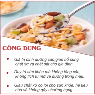 Ngũ Cốc Calbee Dinh Dưỡng Số 1 Nhật Bản Gói Trắng 600g/Đỏ 750g - Ăn Sáng, Kiêng, Giảm Cân Giá 179.995 VNĐ