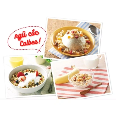 Ngũ Cốc Calbee Dinh Dưỡng Số 1 Nhật Bản Gói Trắng 600g/Đỏ 750g - Ăn Sáng, Kiêng, Giảm Cân Giá 179.995 VNĐ