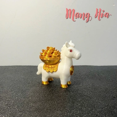 Ngựa Chiêu Tài Phong Thủy Bính Ngọ 2.026 - Ngựa Thần Tài 8.5cm Linh Vật Để Bàn Giá Ưu Đãi 45.000 VND
