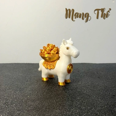 Ngựa Chiêu Tài Phong Thủy Bính Ngọ 2.026 - Ngựa Thần Tài 8.5cm Linh Vật Để Bàn Giá Ưu Đãi 45.000 VND