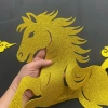 Ngựa vàng đám mây xốp nhũ kim tuyến 50x36cm dán kính - Trang trí Tết Bính Ngọ 2.026 giá 45.000₫ 2