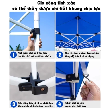 Nhà bạt di động 3x3-3x6m, mái che chợ đêm, lều trại, 1.125.000 3 Nhà bạt di động 3x3-3x6m, mái che chợ đêm, lều trại, 1.125.000 3