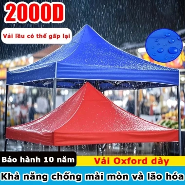 Nhà Bạt Gấp Gọn 3×3‑3×6m – Mái che chợ đêm, che nắng mưa, lều trại – Giá chỉ 230.400₫