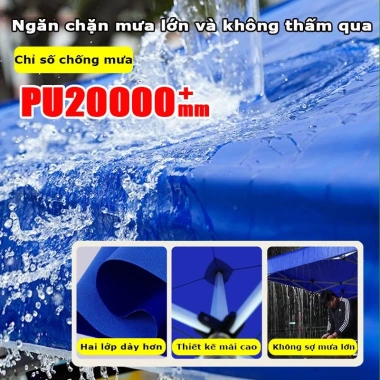 Nhà Bạt Gấp Gọn 3×3‑3×6m – Mái che chợ đêm, che nắng mưa, lều trại – Giá chỉ 230.400₫