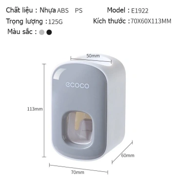 Nhả kem đánh răng Ecoco E1.922 - Thiết kế nhỏ gọn, tiện lợi, chỉ 59.000đ 5