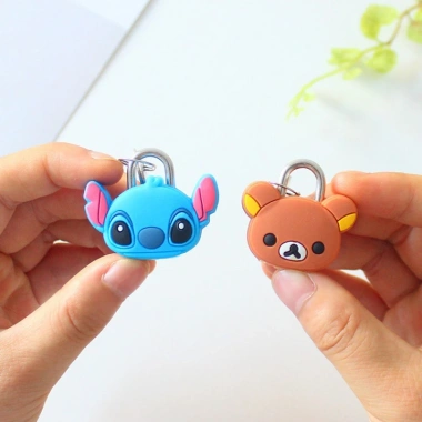 Nhà Máy Thời Trang Hoạt Hình Kim Loại Khóa Búp Bê Dễ Thương - Ổ Khóa An Toàn Chống Trộm Cho Hành Lý