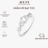 Nhẫn bạc nữ 925 Valentine đính đá đẹp phong cách công chúa Disney - Quà tặng 109k