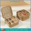 Nhẫn Bông Tai SOULSPACE - Hộp Bảo Quản Trang Sức Di Động Gỗ Bền, Hộp Đôi Đựng Mỹ Phẩm Nút Chai - 49.500₫