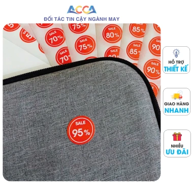 Nhãn dán Tem SALE giảm giá 5-99% - Giá chỉ 4.500đ, dán nhanh, bền màu 6