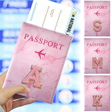 Nhãn dán thêu Bìa hộ chiếu & Chủ thẻ ID - Ví bảo vệ RFID PU đa lớp, khe cắm thẻ nhiều, bảo mật cao, giảm còn 24.525 VND