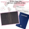 Nhãn dán thêu Bìa hộ chiếu & Chủ thẻ ID - Ví bảo vệ RFID PU đa lớp, khe cắm thẻ nhiều, bảo mật cao, giảm còn 24.525 VND 3