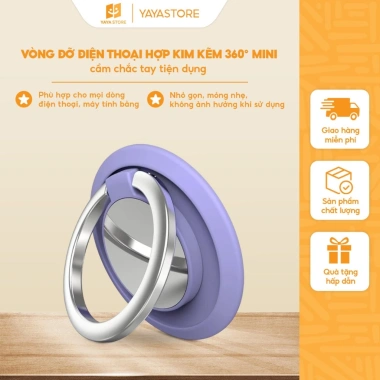 Nhẫn Đỡ Điện Thoại Từ Tính Xoay 360 độ Cầm Chắc Tiện Dụng Giá Chỉ 19.000 VND
