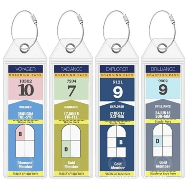 Nhãn PVC trong suốt mềm cao su không thấm nước, chống mất mát, thẻ ID hành lý máy bay du lịch