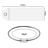 Nhãn PVC trong suốt mềm cao su không thấm nước, chống mất mát, thẻ ID hành lý máy bay du lịch 9