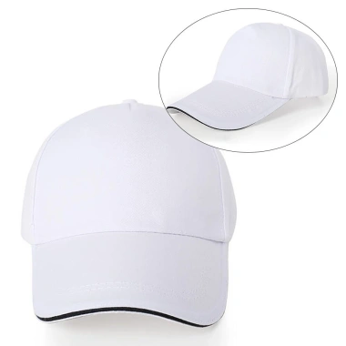 Nhãn thêu Mũ bóng chày nam nữ - Mũ bông trắng Cool Top Hat thời trang ngoài trời