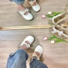 Nhận trước Tết: Dép sục nơ ngang đế dẻo da mềm êm chân, chống trơn, chỉ 195.000 VND 3