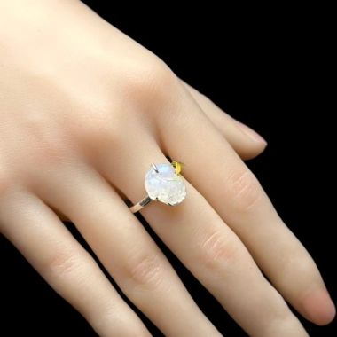Nhẫn Tỳ Hưu Moonstone Đá Mặt Trăng Tự Nhiên - Giá 450.000đ (Giảm 90.000đ) 3