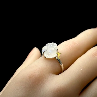 Nhẫn Tỳ Hưu Moonstone Đá Mặt Trăng Tự Nhiên - Giá 450.000đ (Giảm 90.000đ) 5