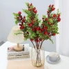 Nhánh Lựu Nhân Tạo FUNG 24 trái Cây cảnh nhựa handmade, trang trí sân vườn 4