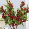 Nhánh Lựu Nhân Tạo FUNG 24 trái Cây cảnh nhựa handmade, trang trí sân vườn 7