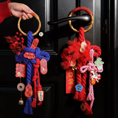 Nhập Nhà Tết Nguyên Đán 2.026 Năm Ngựa: Nút Thắt Phòng Khách Phước Lành, Dây Bện Đẹp, Giá 172.550 VND