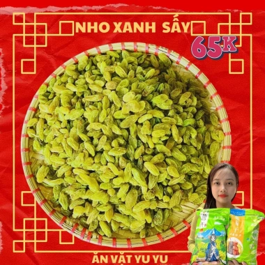 Nho Xanh Sấy Khô 1kg Vụ Mới Tinh, Chất Lượng Cao, Giá Ưu Đãi 139k