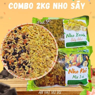 Nho Xanh Sấy Khô 1kg Vụ Mới Tinh, Chất Lượng Cao, Giá Ưu Đãi 139k