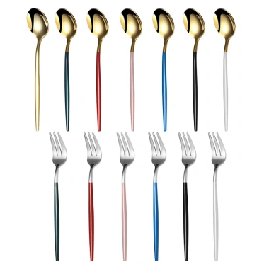 Nĩa Ăn Trái & Muỗng Nĩa Thép Không Gỉ 304 13cm - Bền, An Toàn, Giá Ưu Đãi 20.790₫