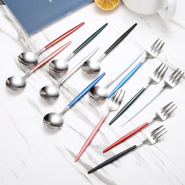 Nĩa Ăn Trái & Muỗng Nĩa Thép Không Gỉ 304 13cm - Bền, An Toàn, Giá Ưu Đãi 20.790₫