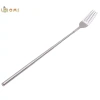 Nĩa mở rộng kính thiên văn thép không gỉ bạc – Đồ ăn BBQ, món tráng miệng, bữa tối – Bộ đồ ăn nhà bếp 5