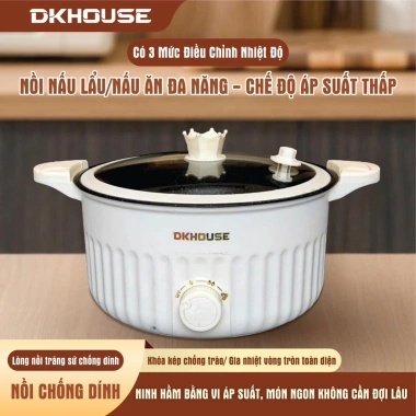 Nồi áp suất đa năng 5L – Hẹn giờ, hầm lẩu, xào nhanh, gia đình, chỉ 189.000đ