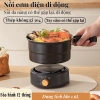 Nồi điện gấp gọn 500W đa năng du lịch dã ngoại, khay hấp tiện lợi, chống dính - Giá chỉ 388.000₫