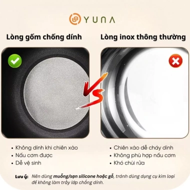 Nồi Điện Mini YUNA 2.0L Đa Năng Xửng Hấp Chống Dính - Tiện Lợi Cho Sinh Viên & Gia Đình, Giá 164k