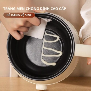Nồi Điện Mini YUNA 2.0L Đa Năng Xửng Hấp Chống Dính - Tiện Lợi Cho Sinh Viên & Gia Đình, Giá 164k