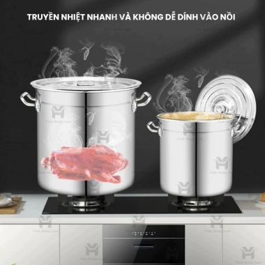 Nồi inox 170L 60x60 cm đáy dày hầm xương, nấu nước, bánh chưng – giảm còn 1,450,000₫ 4
