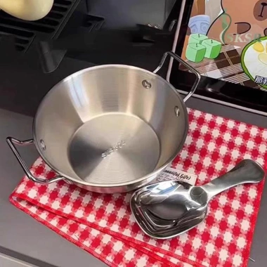 Nồi Mì 17cm Inox Mini - Nấu Ăn, Trộn Cơm, Ngũ Cốc Hàn Quốc, Giá Ưu Đãi 36,499 VND